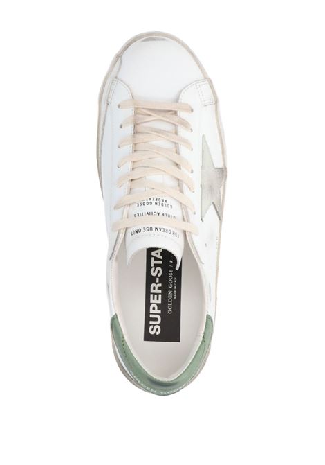 Sneakers Superstar in bianco e verde salvia Golden Goose - uomo GOLDEN GOOSE | GMF00102F00689911726